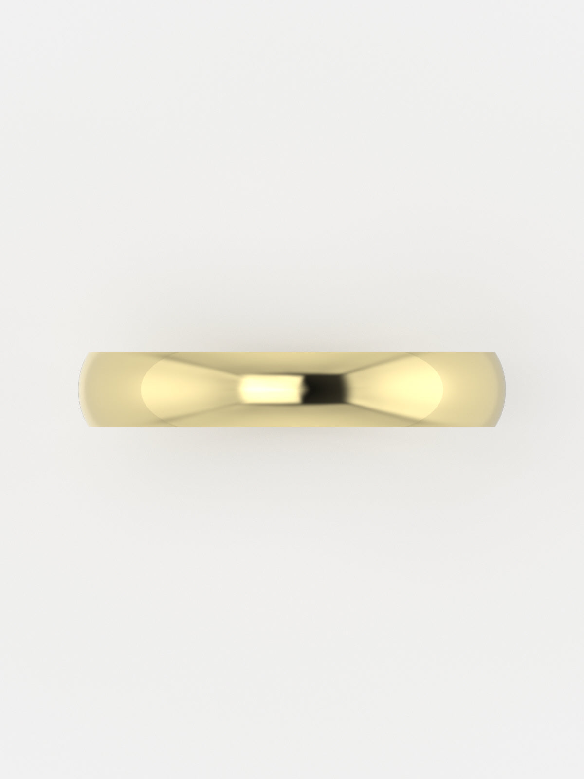 argolla Leon creada por cesia domontero en oro amarillo desde arriba