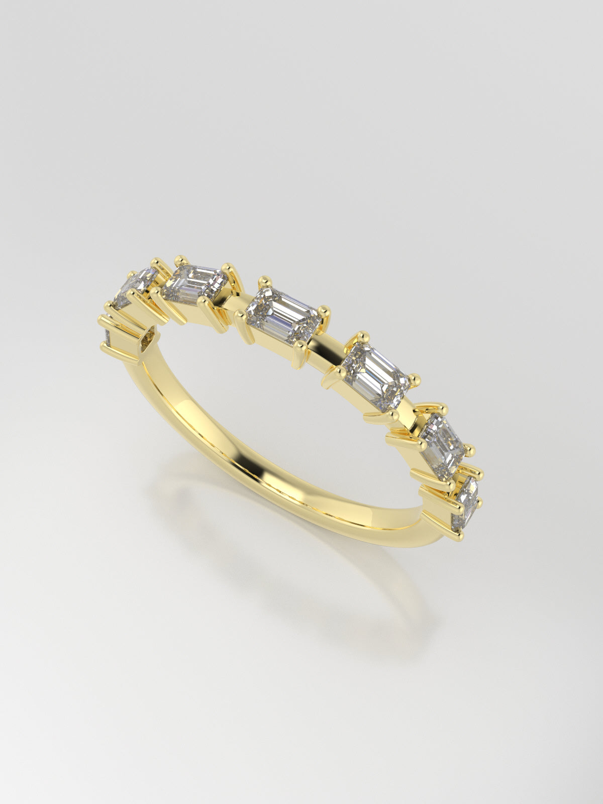 churumbela con 7 diamantes en oro amarillo