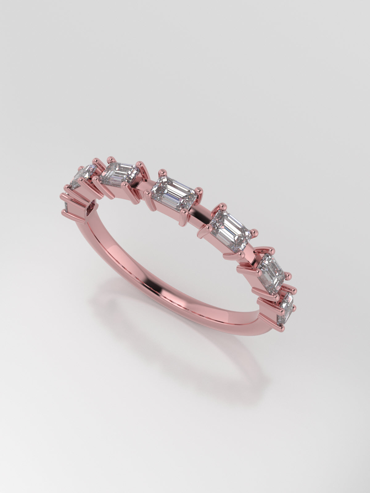 churumbela con 7 diamantes en oro rosa